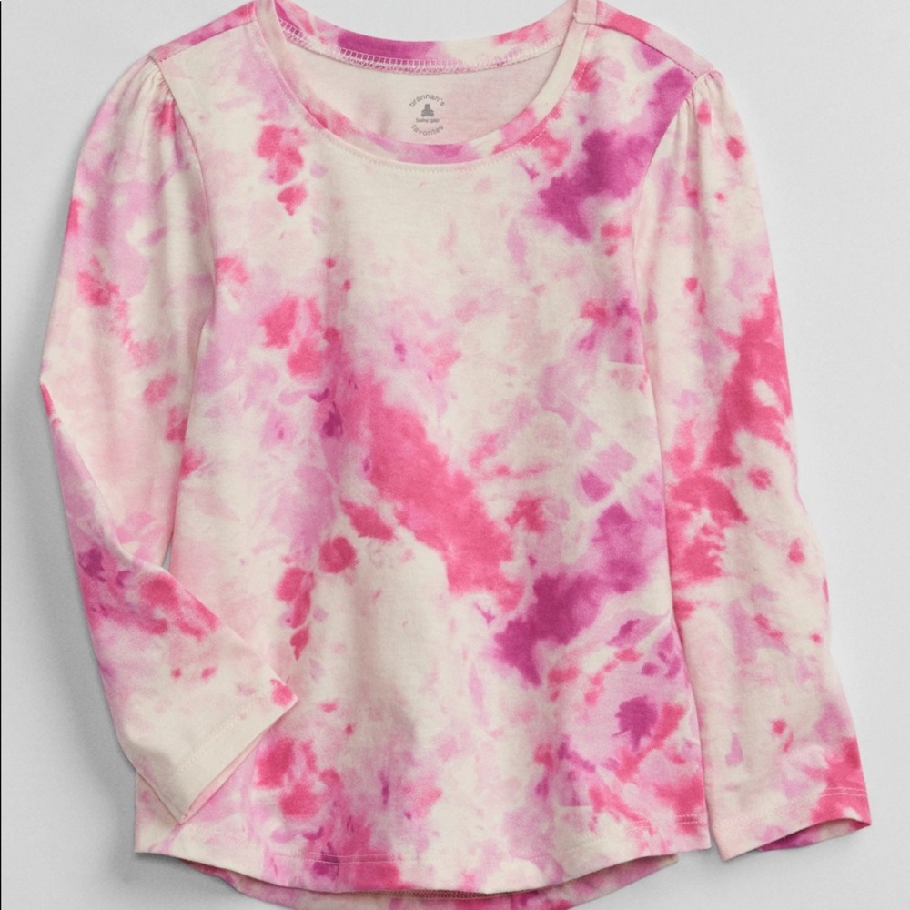 NWT Baby GAP Tie Dye Long Sleeve Basic Tee - Size 6 to 12 Months